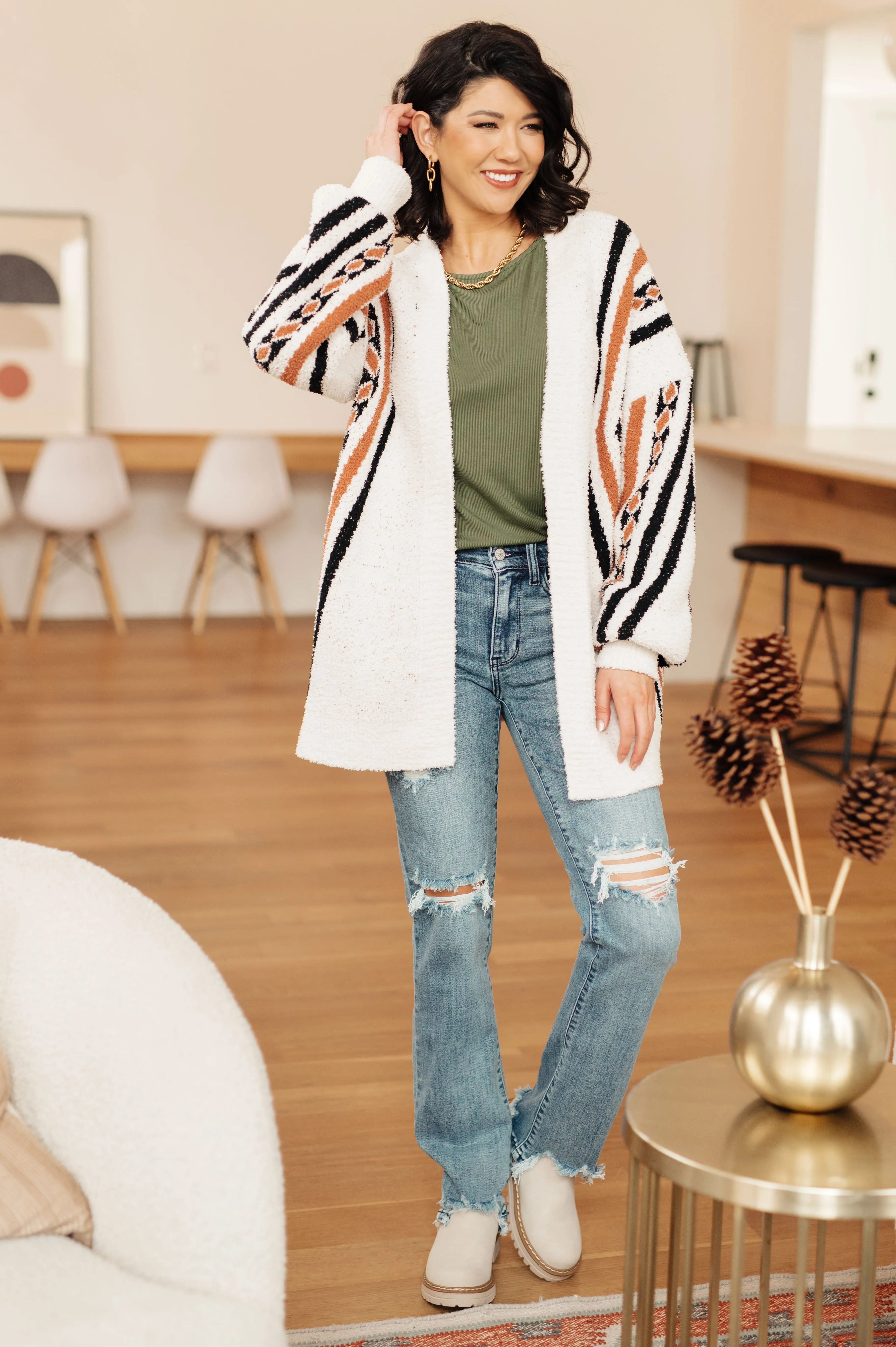 Francesca Aztec Print Cardigan