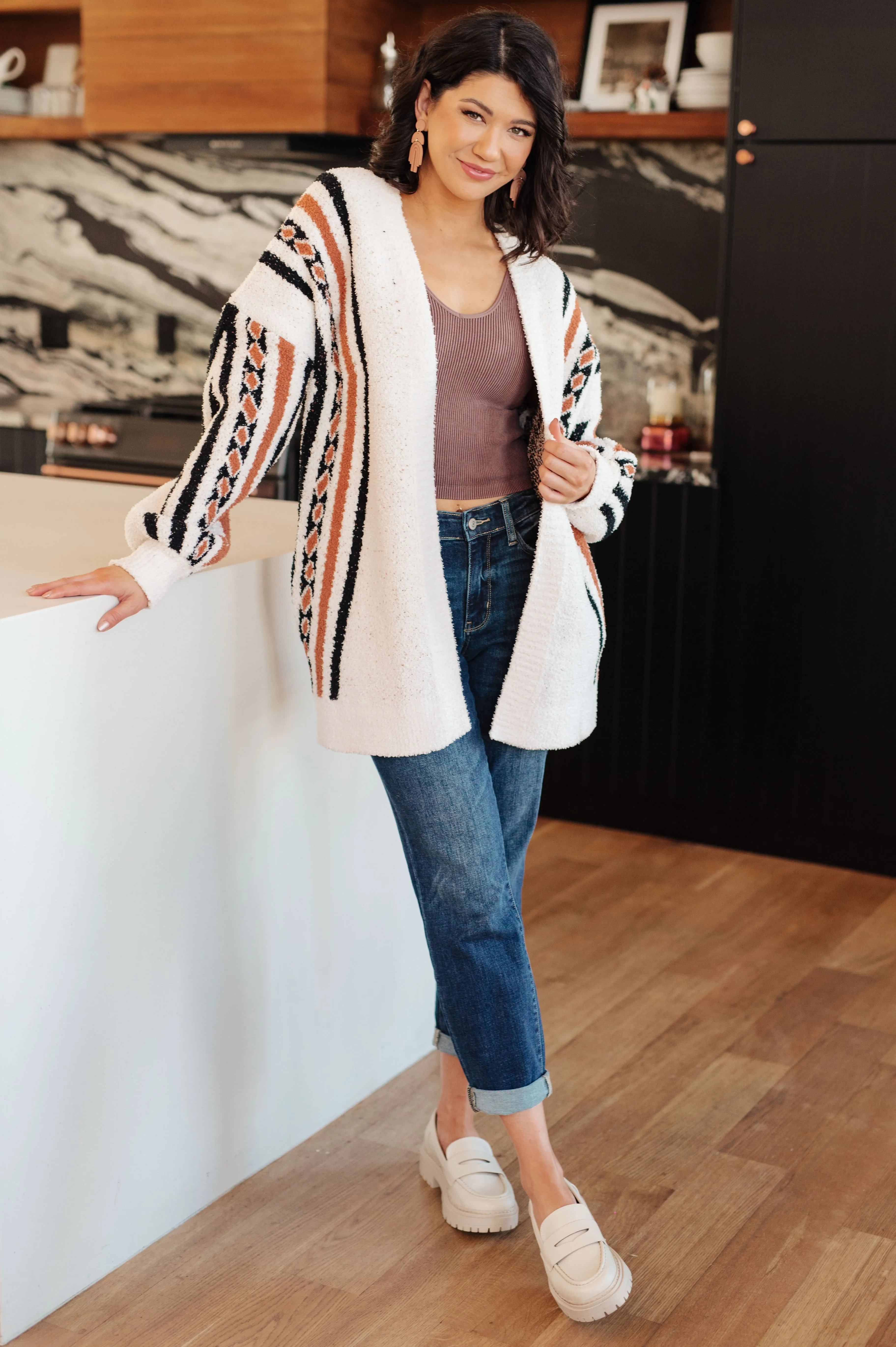 Francesca Aztec Print Cardigan