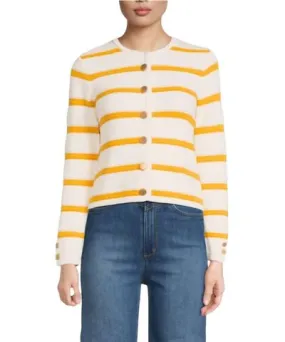 French Connection Marloe Stripe Cardigan In Summer