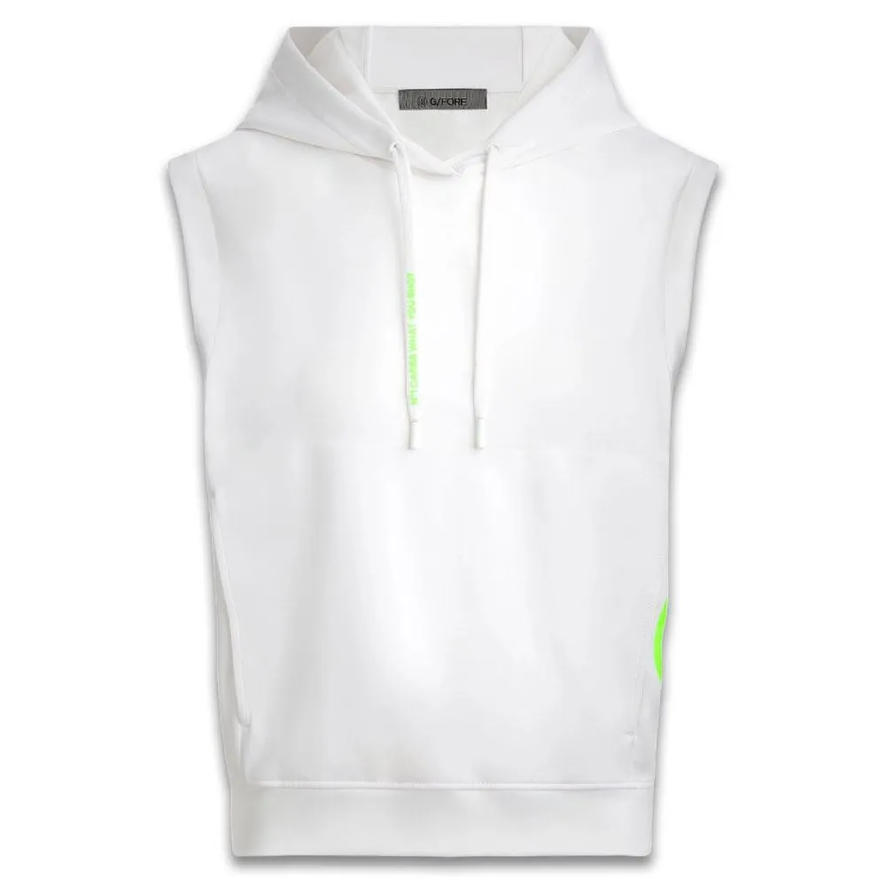 Gfore Double Knit Brushed Back Cropped Sleeveless Hoodie Golf Jacket 2024 Women