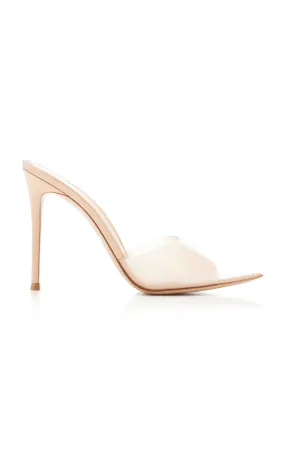 Gianvito Rossi Elle PVC, Leather Mules