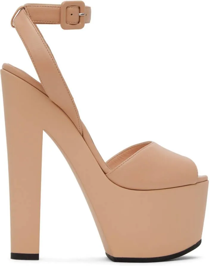 Giuseppe Zanotti Beige Tarifa Heeled Sandals