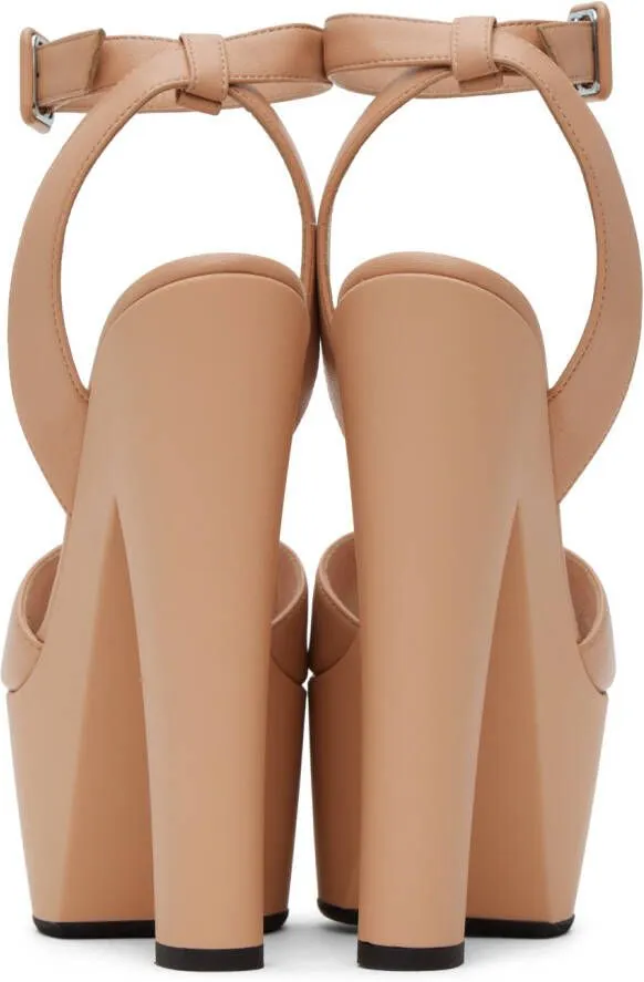 Giuseppe Zanotti Beige Tarifa Heeled Sandals