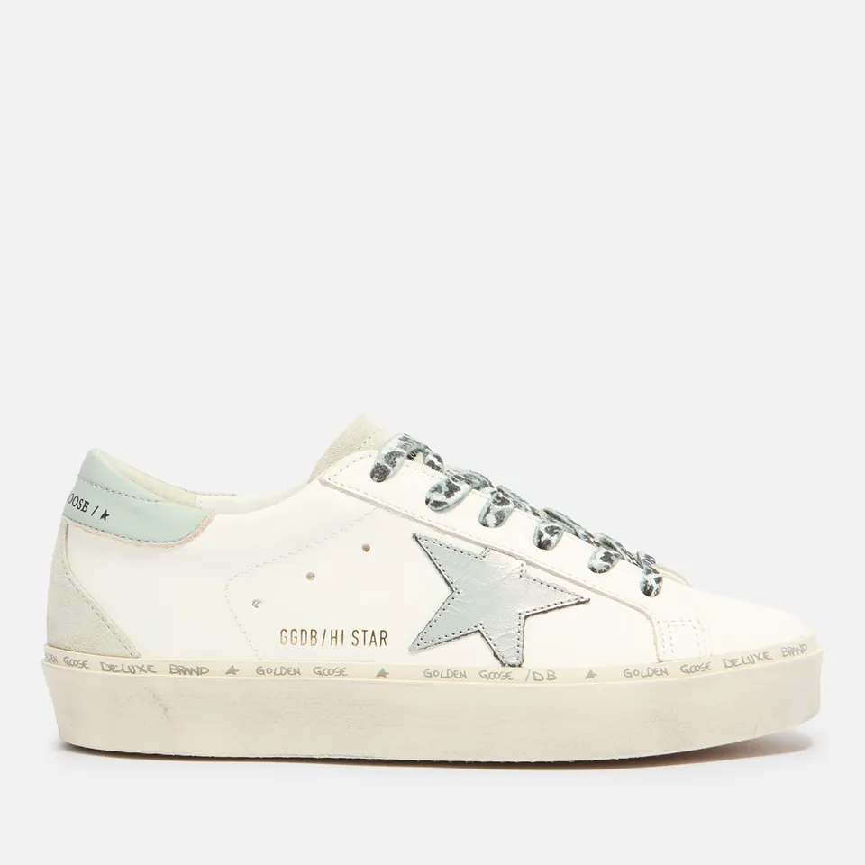 Golden Goose Women's Hi-Star Leather Flatform Trainers - UK 5 | Coggles