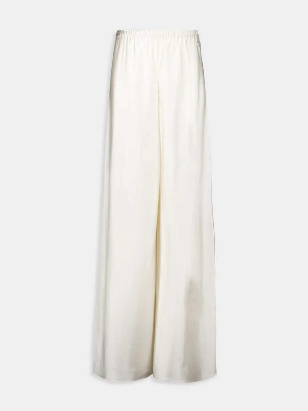 Harmony Bias Satin Wide-Leg Pants