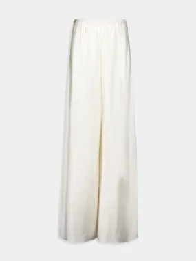 Harmony Bias Satin Wide-Leg Pants