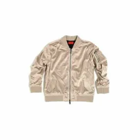 Haus Of JRS Velour Bomber Jacket Dust