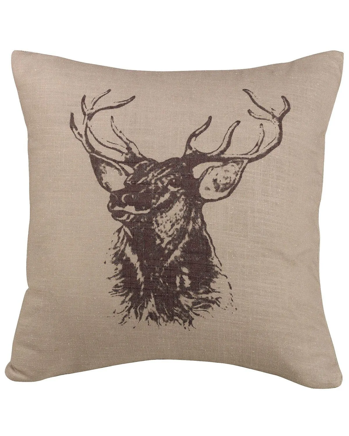 HiEnd Accents Elk Bust Accent Pillow