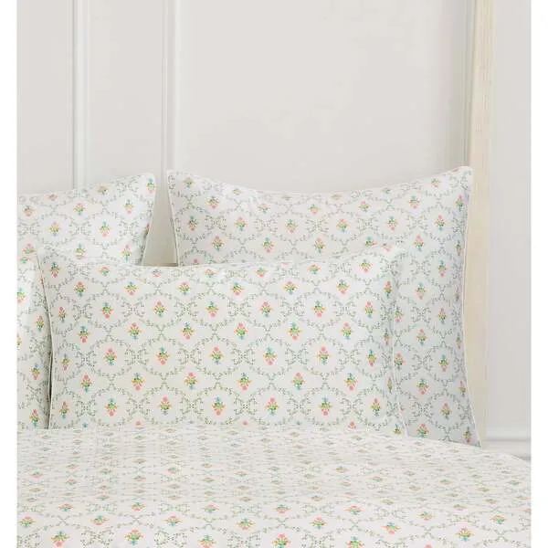 Hill House Home Pillowcase, Pastel Trellis