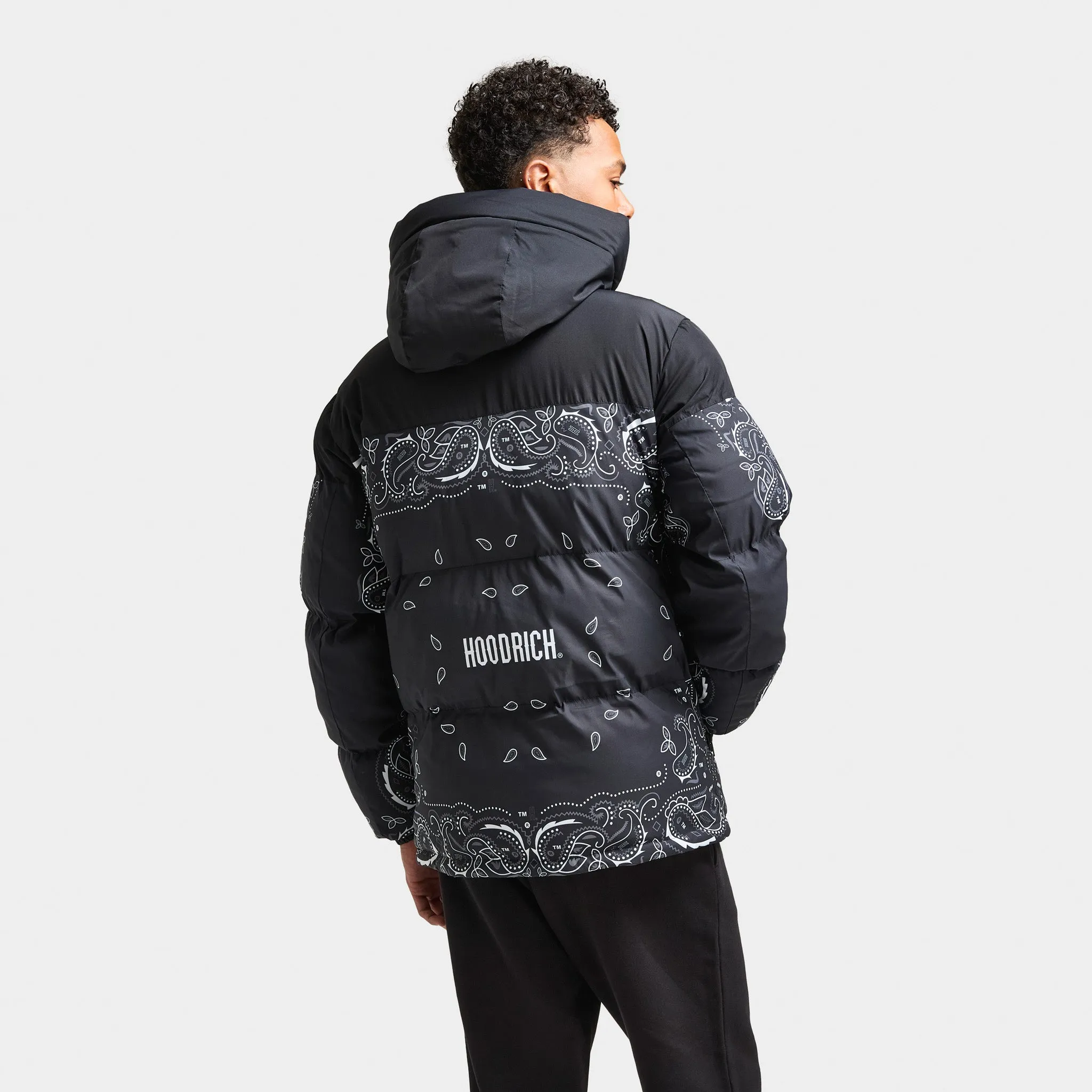 Hoodrich Motif Jacket Black / White - Lava Smoke