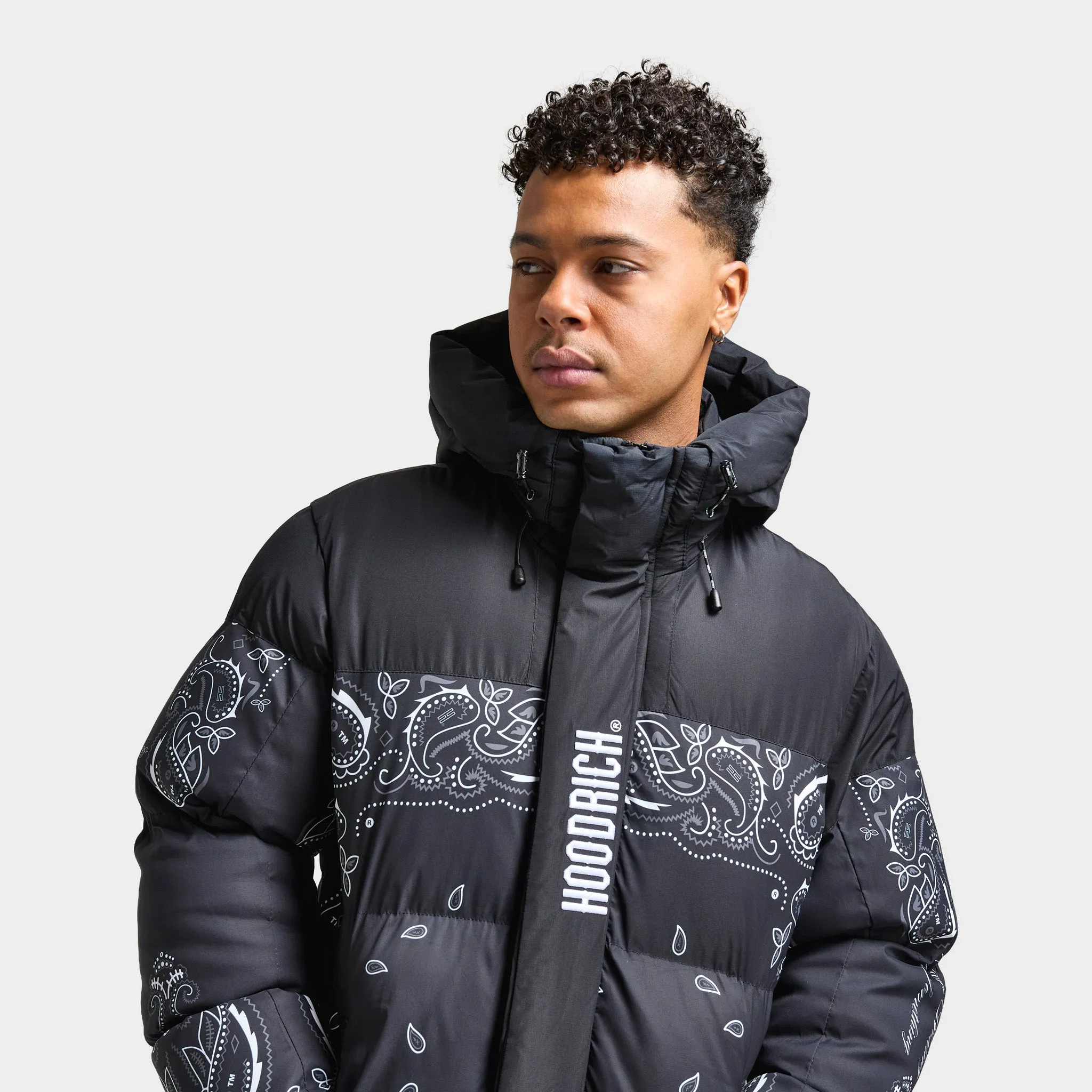 Hoodrich Motif Jacket Black / White - Lava Smoke