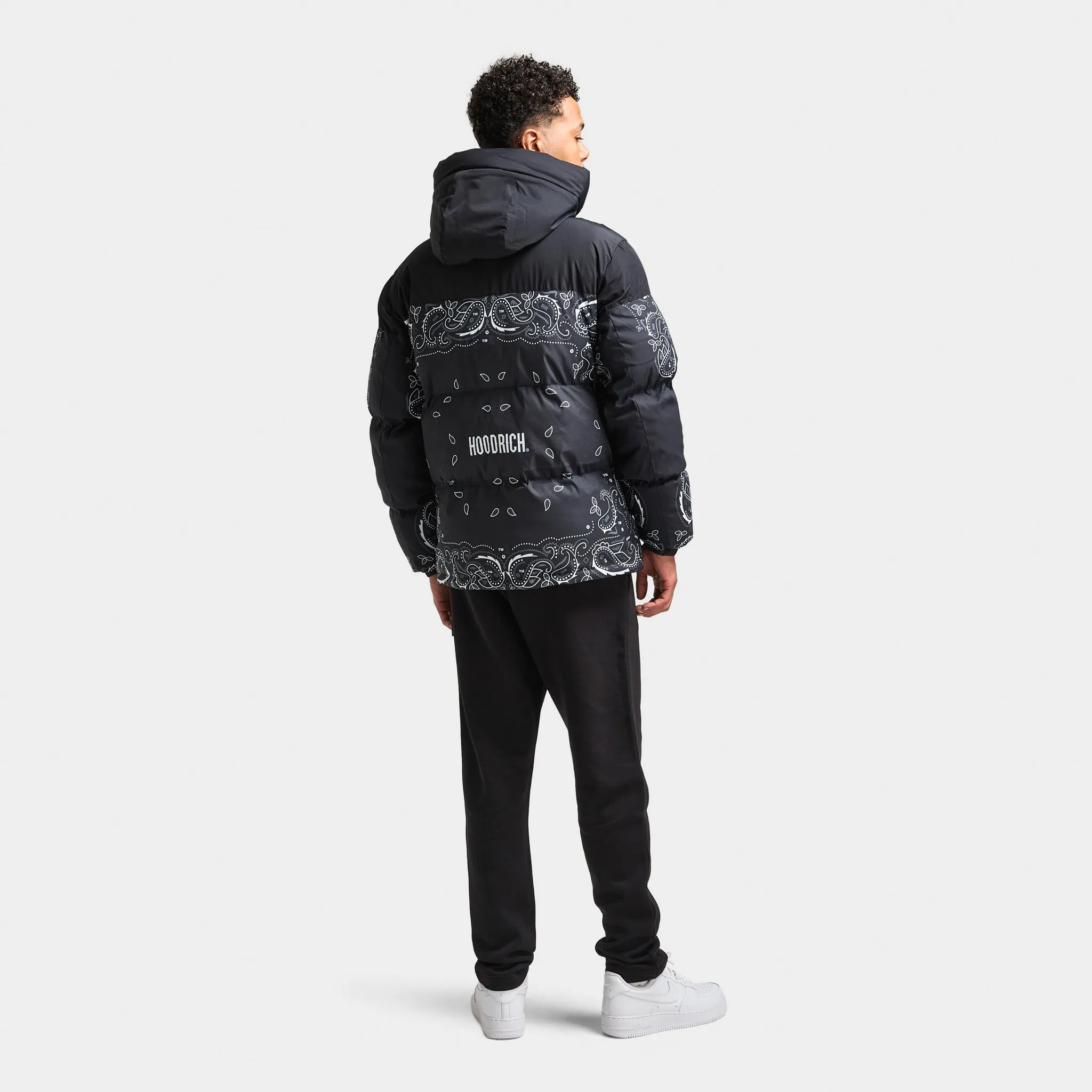 Hoodrich Motif Jacket Black / White - Lava Smoke