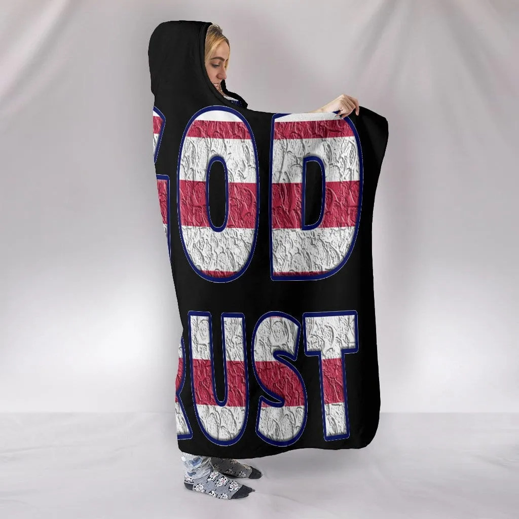 In God We Trust Hooded Blanket