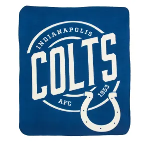 Indianapolis Colts 50 x 60 Campaign Fleece Throw Blanket