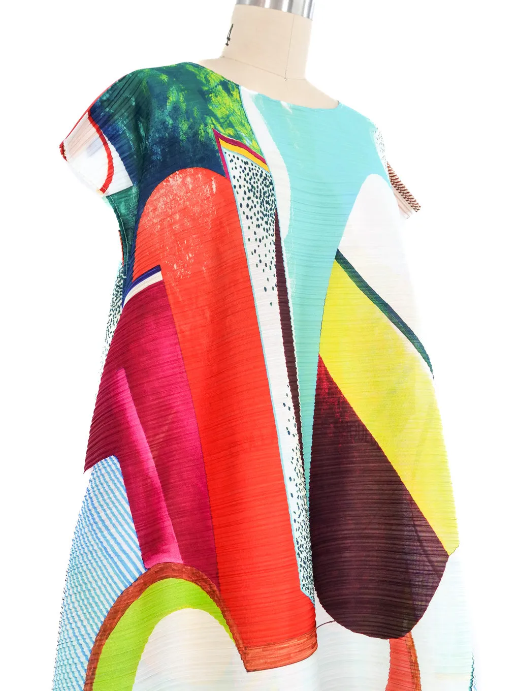 Issey Miyake Pleats Please Printed Tent Dress