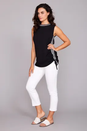 Journey Stretch Brooke Sleeveless Ruched Top: FINAL SALE