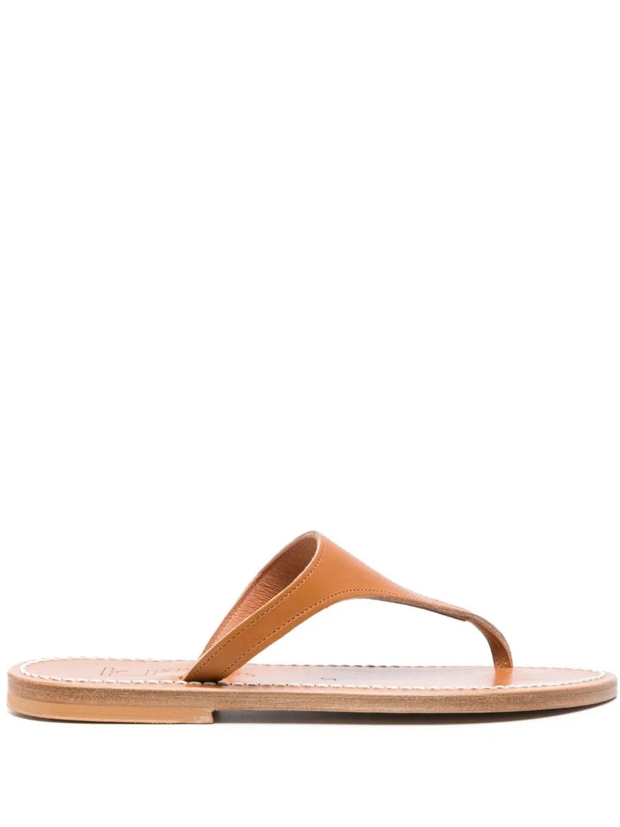 K Jacques St Tropez    K Jacques St Tropez Pegase Leather Flat Mules