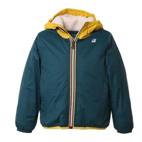 K-Way Green And Yellow Le Vrai Claude Orsetto Jacket