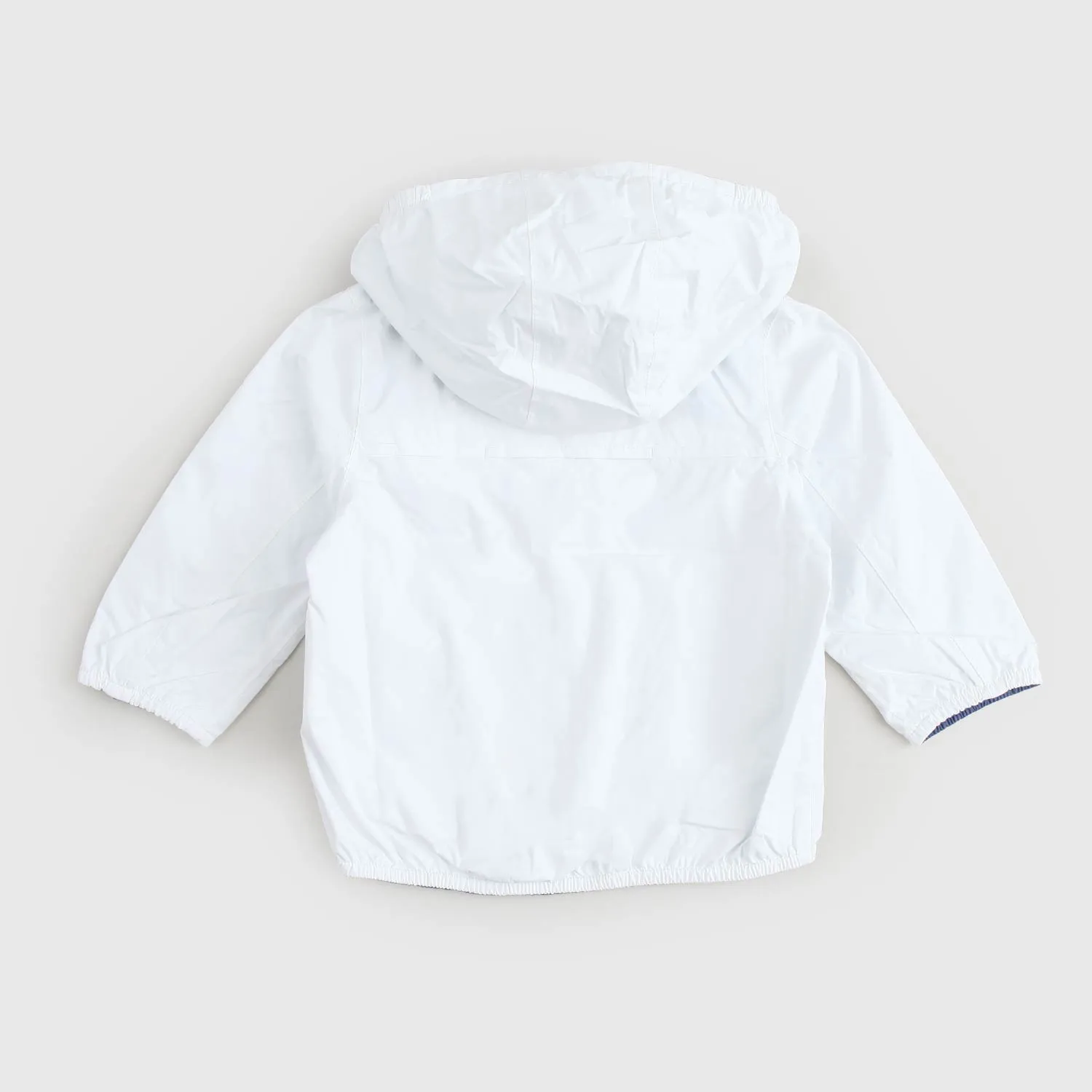 K-Way Reversible White And Blue Jacket For Newborns