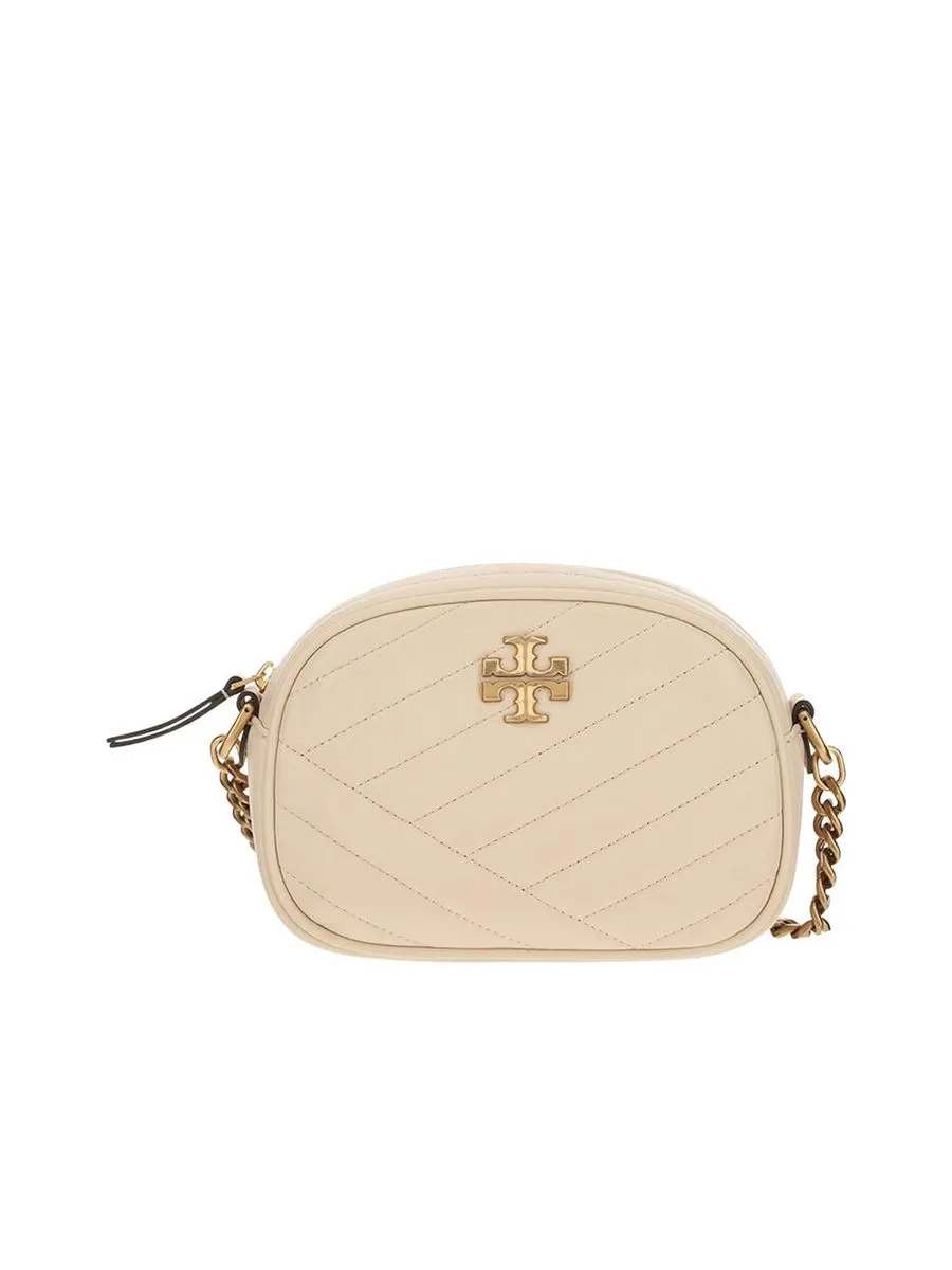 Kira Chevron Small Camera Bag in New Cream