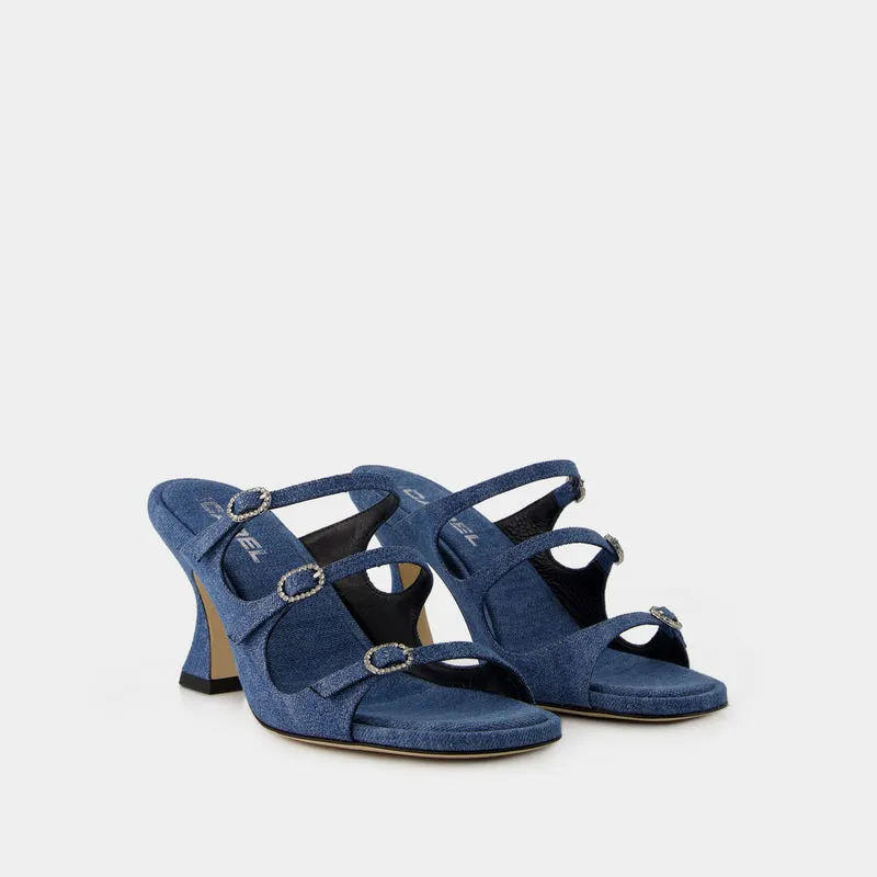 Kitty Sandals - Carel - Denim - Blue