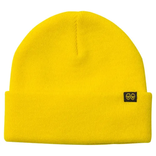 Krooked Skateboards Beanie Eyes Clip Cuff Yellow/Black