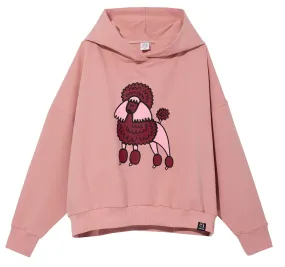 Kukukid Oversized Hoodie | Pink Single Poddle