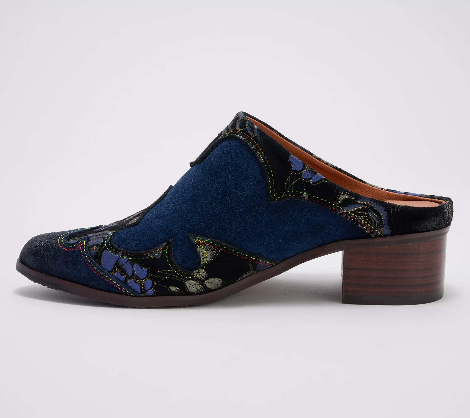 L'Artiste by Spring Step Leather Mules - Ladyslide-Shine