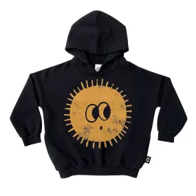 Little Man Happy SUNNY SIDE UP HOODIE | MIDNIGHT BLACK