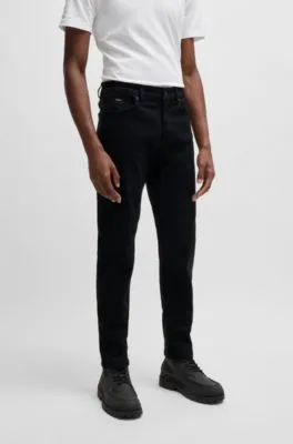 Maine Regular-fit jeans in stay-black comfort-stretch denim