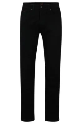 Maine Regular-fit jeans in stay-black comfort-stretch denim