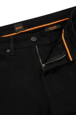 Maine Regular-fit jeans in stay-black comfort-stretch denim