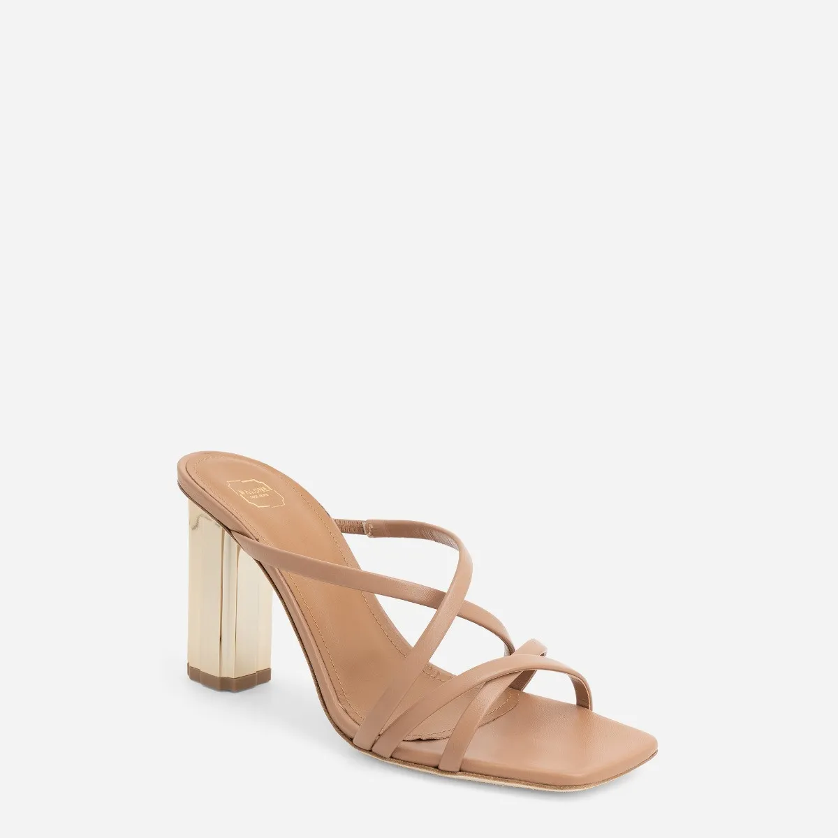 MALONE SOULIERS   Libby-90 Nude Mules 