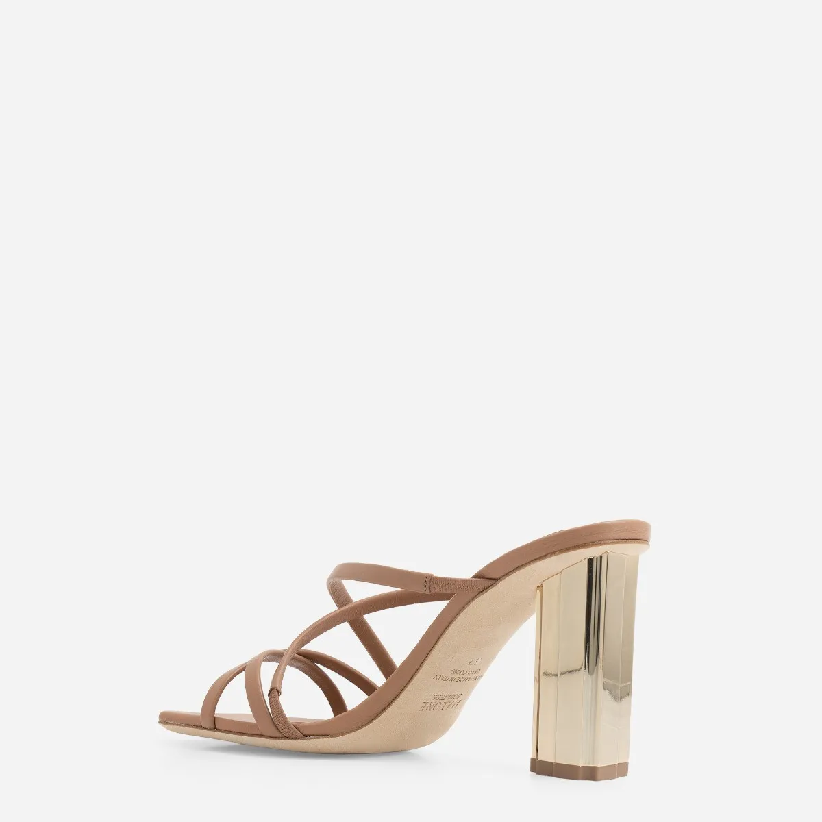 MALONE SOULIERS   Libby-90 Nude Mules 