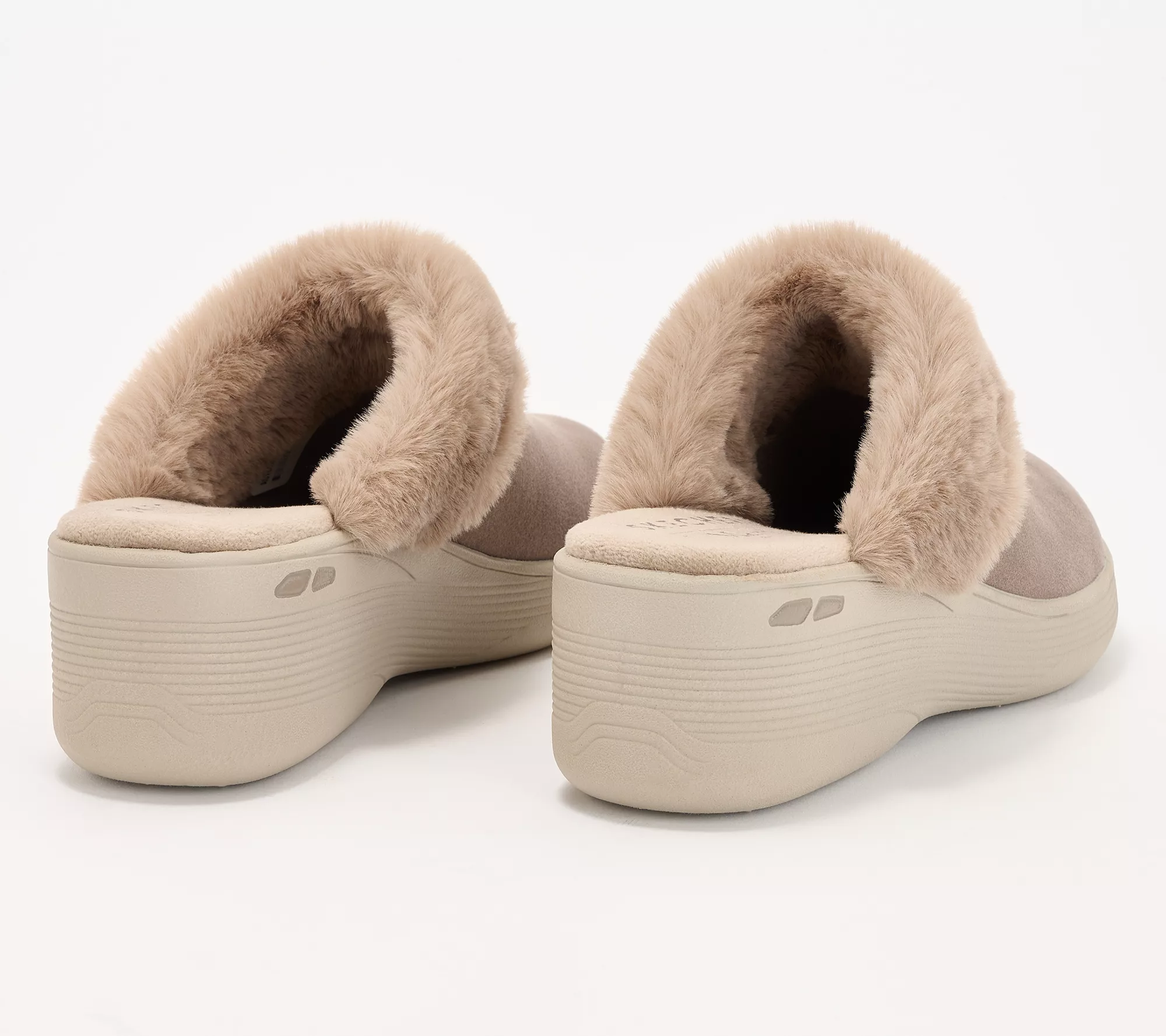 Martha Stewart x Skechers Pier-Lite Vegan Faux Fur Mules - Cozy High