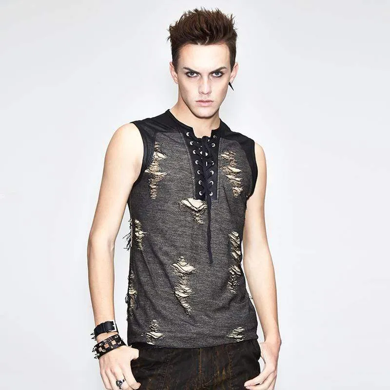 Men's Grunge Sleeveless Top