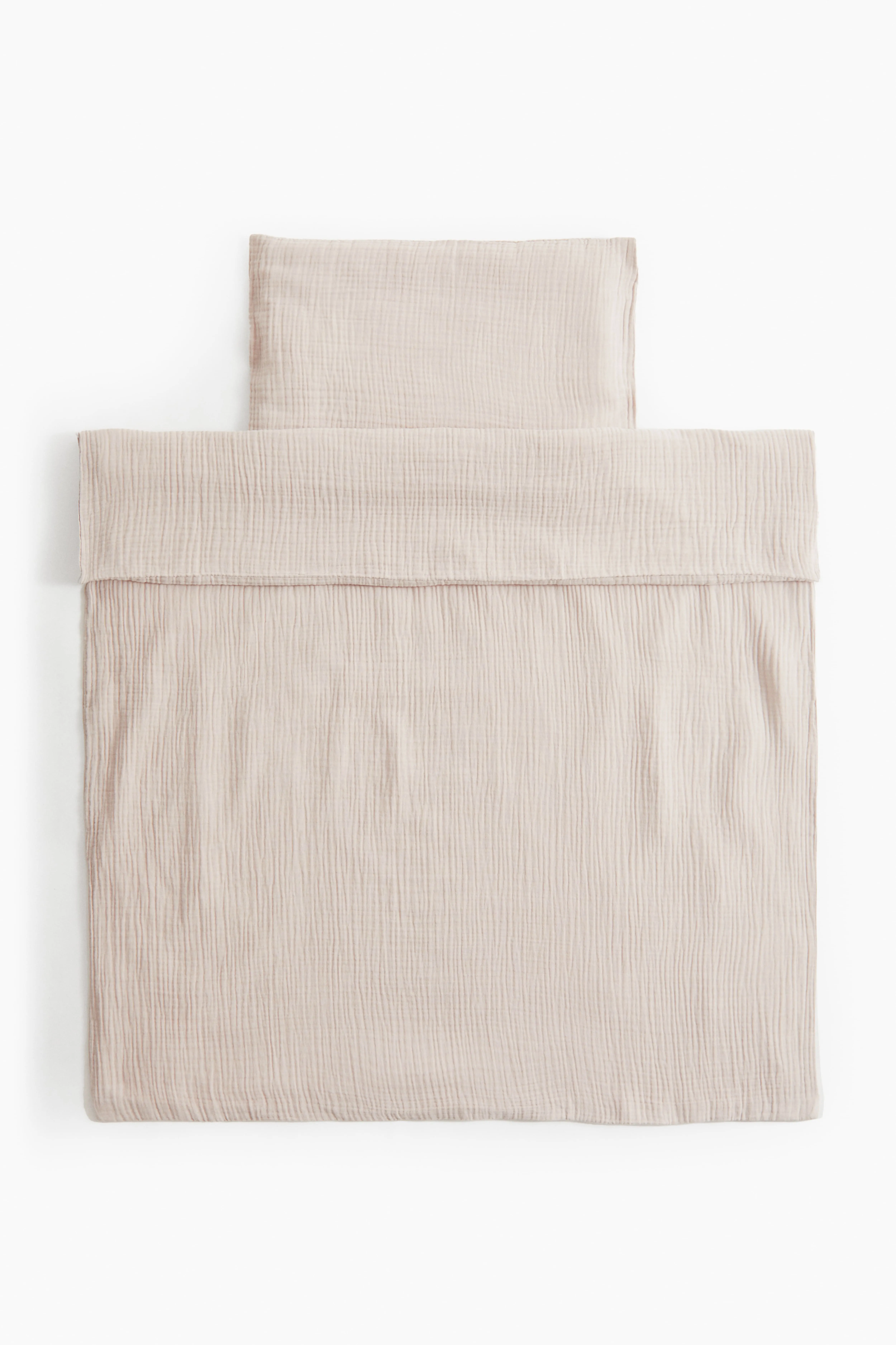 Muslin cot duvet cover set - Light greige - Home All | H&M GB