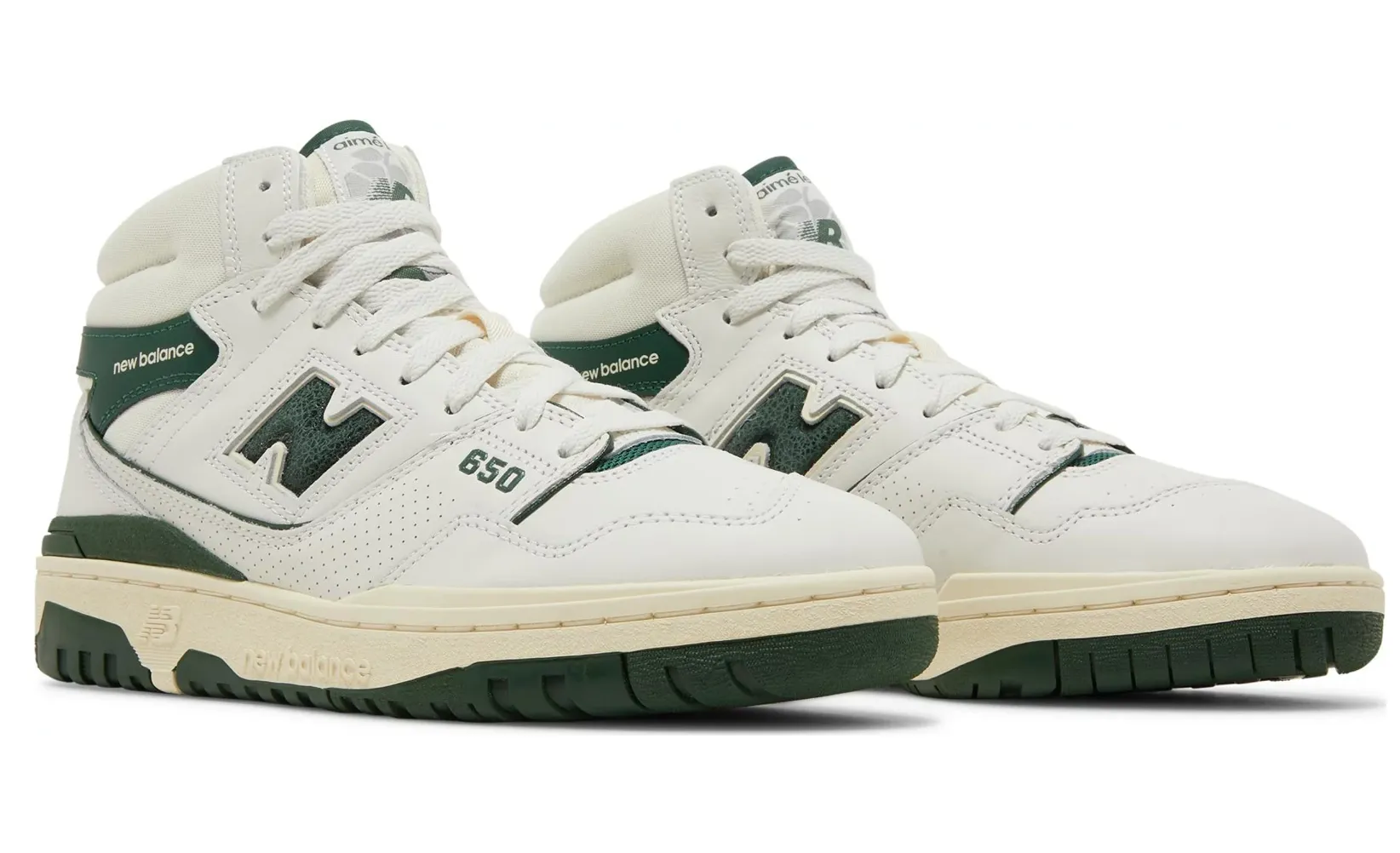 NEW BALANCE 650R AIME LEON DORE WHITE GREEN