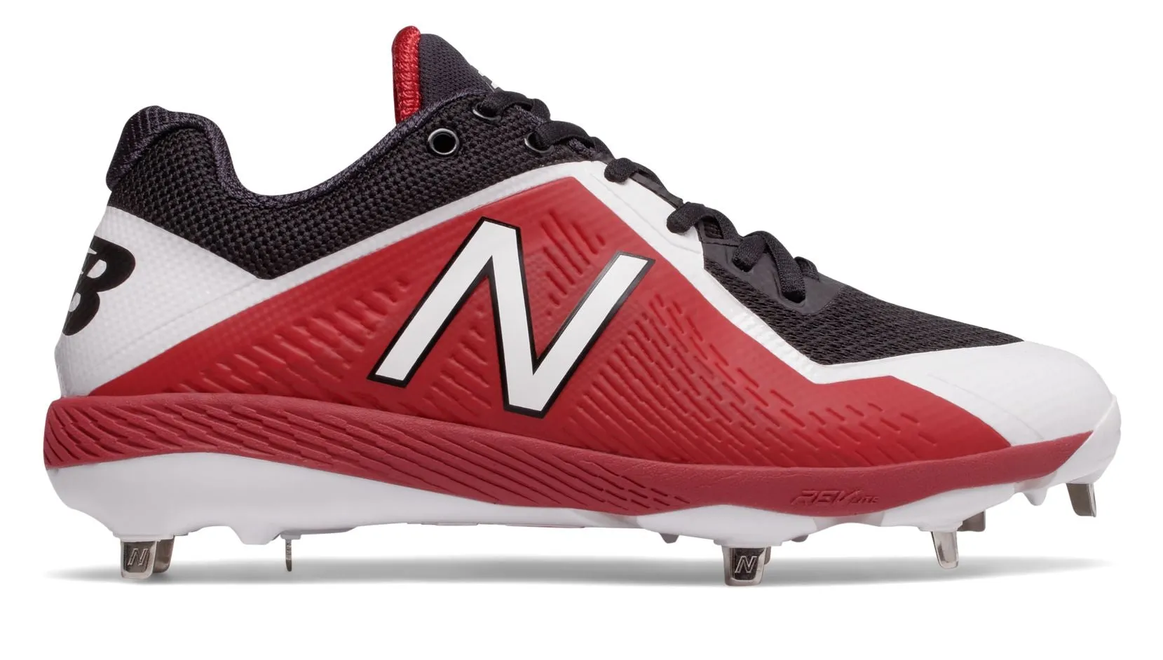 New Balance - Black/Red 4040v4 Baseball Spikes (L4040BR4)