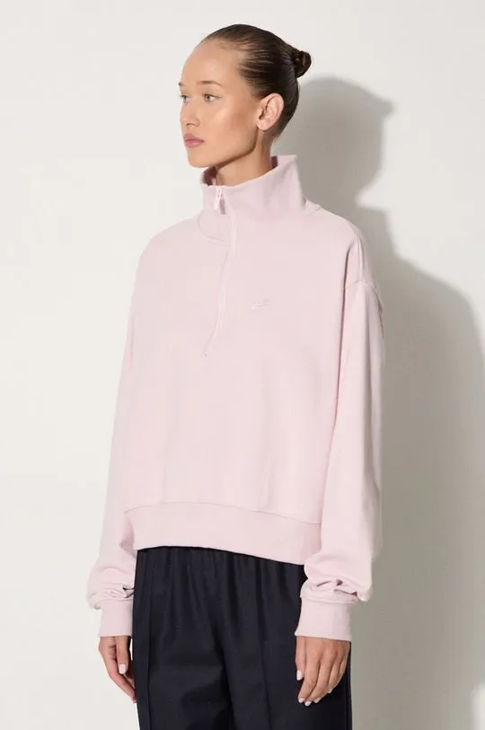 New Balance cotton sweatshirt women's pink color