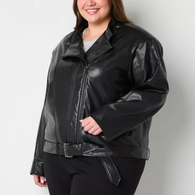 new!Worthington Midweight Plus Motorcycle Jacket