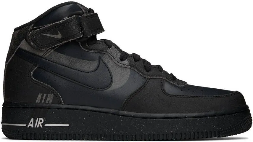 Nike Black Air Force 1 Mid '07 Sneakers