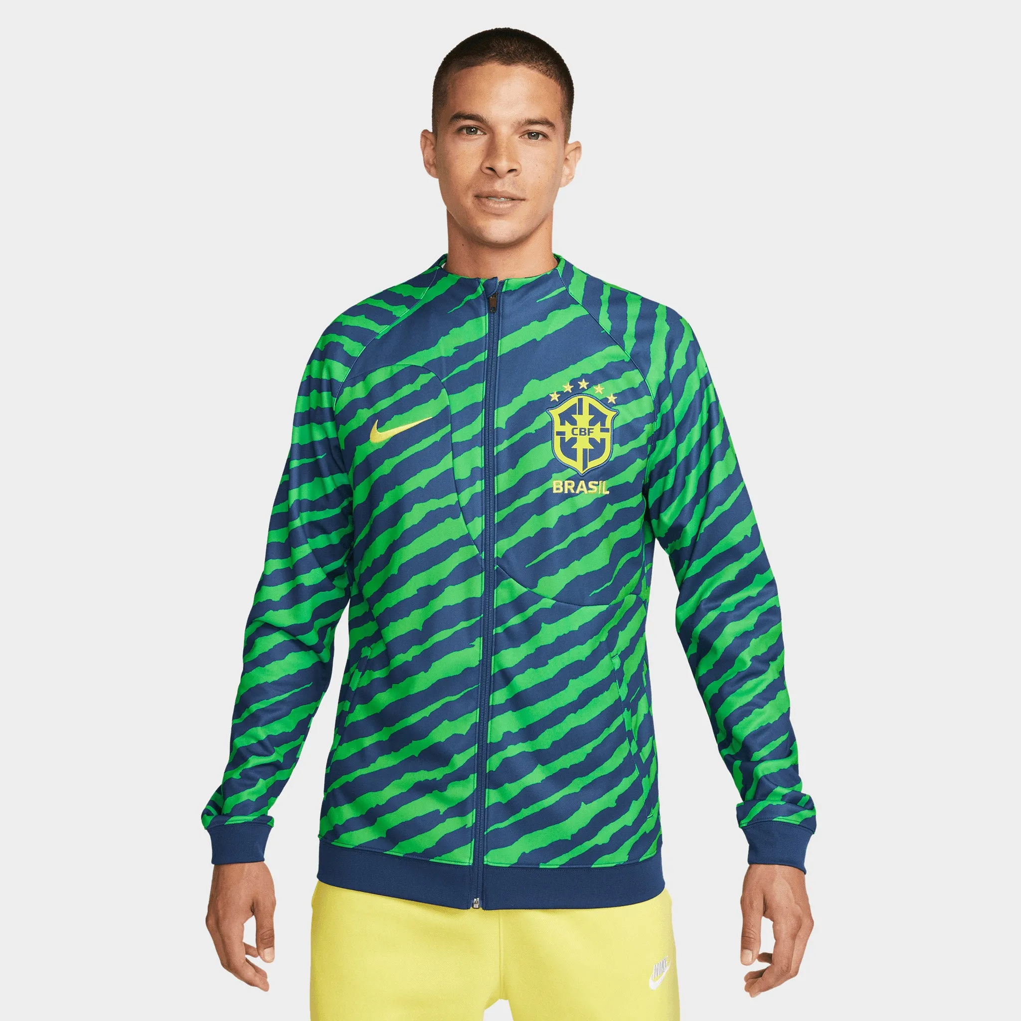 Nike Confederation Brazilian Football Academy Pro Anthem Dri-FIT Jacket Coastal Blue / Dynamic Blue