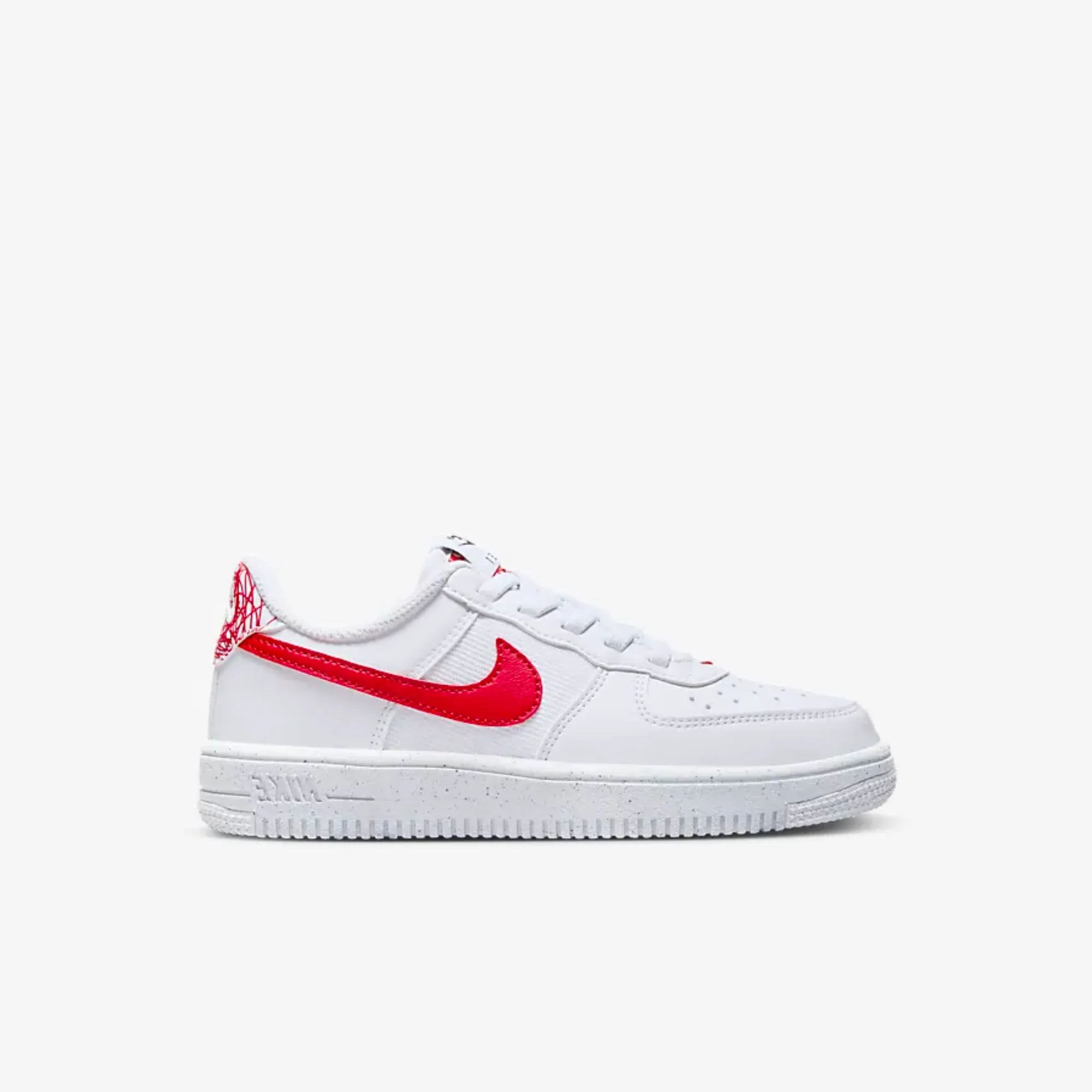 Nike Kids' Air Force 1 Crater White/Red (PS)