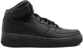 Nike Kids Air Force 1 Mid Triple Black sneakers