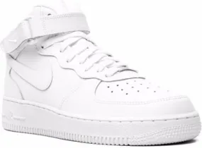 Nike Kids Air Force 1 Mid Triple White sneakers