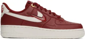 Nike Red Air Force 1 '07 Premium Sneakers