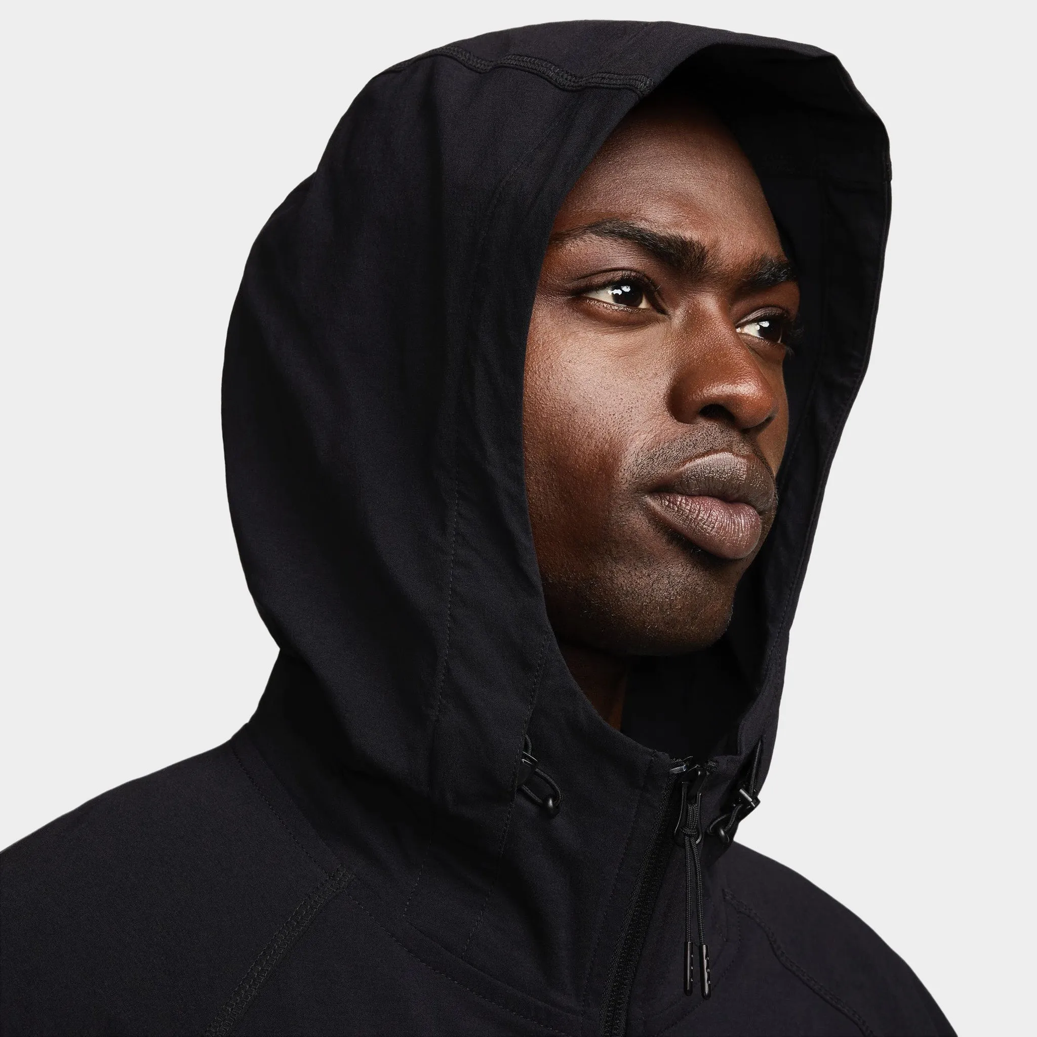 Nike Sportswear Tech Full-Zip Woven Windrunner Jacket Black / Black - Black