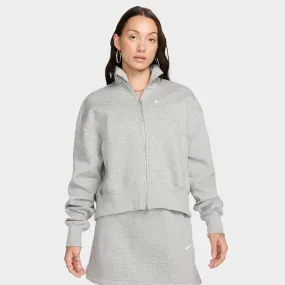 Nike Sportswear Women's Oversized Track Jacket Dark Grey Heather / Sail