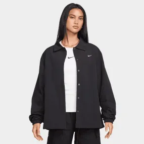 Nike Sportswear Women's UV Protection Woven Coach Jacket Black / White